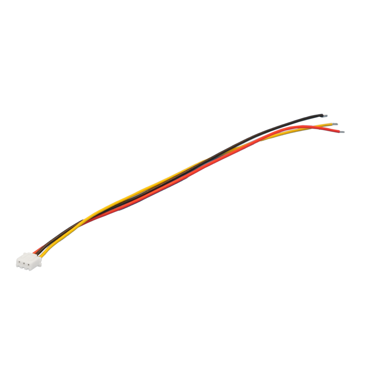 BS-POWSG0.2-3PIN　XH2.54 (XH2.54 規格) 3pin 端子付きコネクタ(赤、黒、黄) ワイヤーケーブル (20センチメートル)